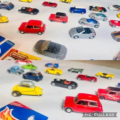 62+ RARE MAIL IN Mini Cooper Tiny Car lot! Austin Healy & KR400 MG Fiat European - Image 1 of 4