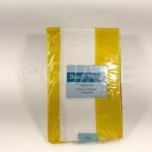 Strand Streifen Tischdecke 70" Abgerundet Neu - Bild 1 von 5