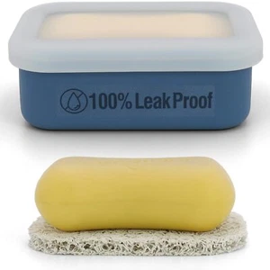 Compact Leakproof Travel Soap Case, Silicone Travel Soap Container, Portable Soa - Picture 1 of 7