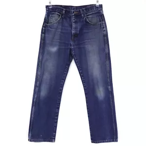 Wrangler Rustler Herren Denim Blau Jeans Größe 34x30 Actual 33x29 Distressed - Bild 1 von 16
