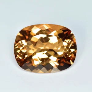 8.39Ct Cushion_Charming Quality Unheated Peach Pink Morganite Gemstone - Picture 1 of 2