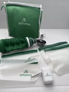 Arbonne Good To Be Green Set Scoops Spoons Reusable Straw Water Bottle, 5 Bags - Picture 1 of 7