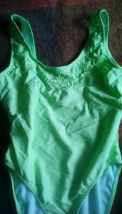 BNWOT Green embroidered swimsuit by Together. Size 14 - Picture 1 of 3