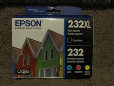 EPSON T232XLBCS (232XL/232) High Yield Black Standard Tricolor 4 Pack