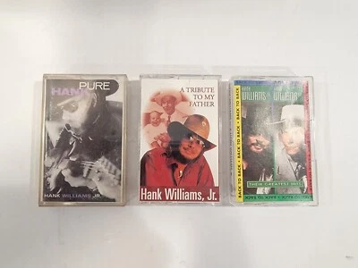Lot of 3 Hank Williams Jr. Cassette Tapes ~ Country, AS IS, NOT TESTED — 第 1/4 张图片