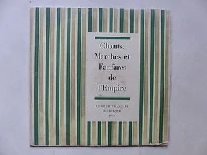 Chants marches et fanfares de l Empire Club francais du duisque 1965 - Picture 1 of 1