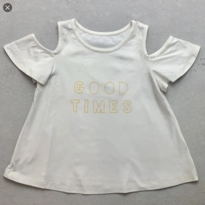 JAK & PEPPAR GIRLS SIZE 16 FLUTTERBY TOP IN CREAM GOOD TIMES TOP NEW WITH TAGS - Image 1 of 3