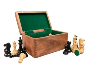 3.75 Competition Staunton chessmen in wooden case(407) - Picture 1 of 7