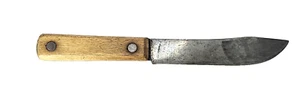 Vintage H. Booker & Co. Carbon Steel Chefs Butcher Knife 10.25" Long 6" Blade - Picture 1 of 4