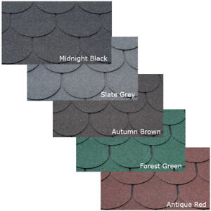 Supaflex Fishscale Roofing Felt Shingles Shed Roof Bitumen Tiles Adhesive Option