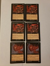 6 Mtg Black Nm/Lp 4x Phyrexian Ghoul/ 2x Pit Imp