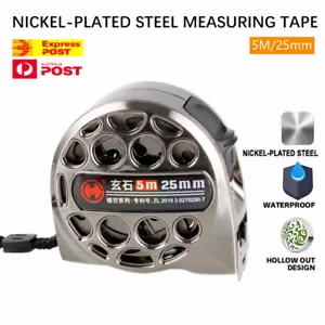 Stainless Steel Metric Ruler 5M, Anti-Corrosion Retractable Pocket Tape Measure - Picture 1 of 11