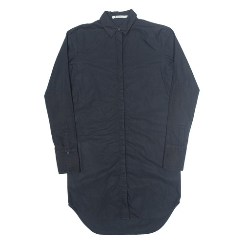 Abito camicia donna oversize ALEXANDER WANG nero manica lunga lunghezza ginocchio XS