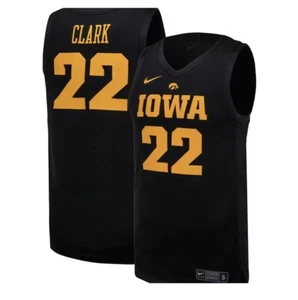Iowa Hawkeyes Caitlin Clark #22 Nike Unisex Black Official NCAA Game Jersey - Picture 1 of 3