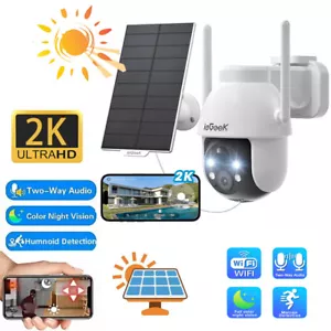 ieGeek Outdoor 360° Wireless Solar Security Camera Home Wifi Surveillance CCTV - Picture 1 of 8