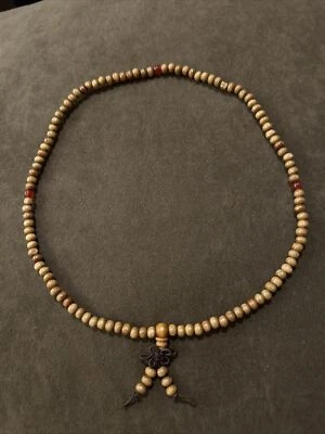 Ожерелье из деревянных бусин ручной работы цепочка мужская женская для мальчиков девочек деревянные ювелирные изделия с бисером - Изображение 1 из 4