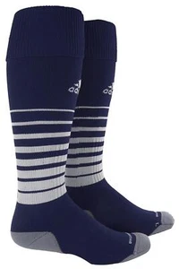 Calzino Adidas Unisex Team Speed Soccer OTC Navy/Bianco Uomo/Bambino M 5-8.5 4 anni-6 anni - Foto 1 di 3