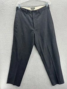 Banana Republic Pants Mens 33X32 Black Wool Blend Stretch Dress Slacks Trousers - Picture 1 of 12