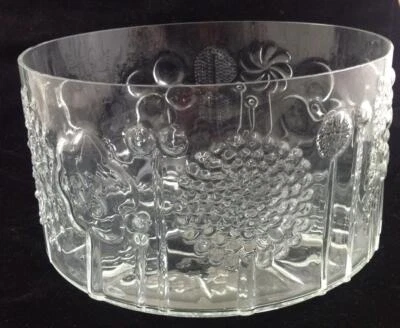 Cuenco redondo Iittala Glass Flora de 9 pulgadas hecho en Finlandia Foto 1 de 4