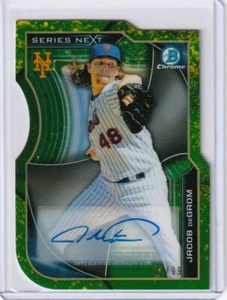 JACOB DEGROM 2015 Bowman Chrome Series Next Die-Cut Refractor Haze /99 Auto - Picture 1 of 2