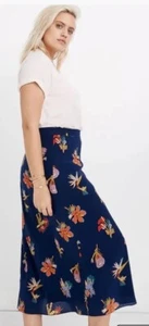 Madewell Atrium Midi skirt In bird of paradise/ tropical floral Womens 14 D20 - Picture 1 of 14