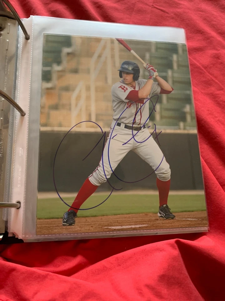 加林·塞奇尼亲笔签名签名 8 X 10 照片波士顿红袜队 #3 正品证书 — 第 1/1 张图片