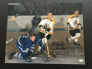 PHIL ESPOSITO AUTOGRAPHED 16 X 20 BRUINS ACTION PHOTO J.S.A. AUTHENTICATED - Picture 1 of 3