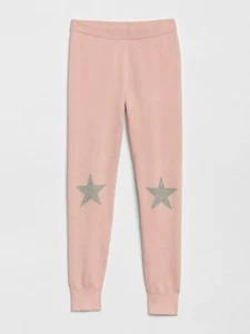 GAP Kids Girls XS 4 5 Star Sweater Leggings Pants Dust Pink NWT $40 - Picture 1 of 3