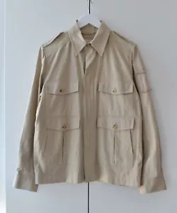 Herren Vintage DRIES VAN NOTEN Jacke M 65 Mantel Cargo Multipocket Beige Army M - Bild 1 von 11