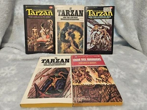Lot Of 5 Tarzan Paperback Books 16-20 Edgar Rice Burroughs - Bild 1 von 10