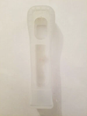 White/Transparent Silicone Skin Case Cover for Nintendo Wii Remote - Image 1 of 2