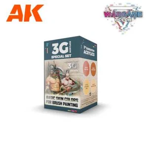 AK Interactive Wargame Color Set Basic Skin Colors Farben 3rd Gen Acryl - Picture 1 of 2