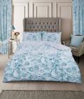 Reversible Floral Duvet Cover Set with Pillowcase Printed Bedding Quilt Covers