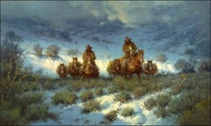 G. HARVEY "CROSSING THE BREAKS" A/P GICLEE ON CANVAS - 24/50 - Picture 1 of 4
