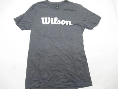WILSON "WILSON LOGO" T-SHIRT SOFT POLY COTTON BLEND (CHARCOAL GRAY) PROMO ITEM - Image 1 of 4