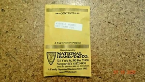 National Band and Tag Company Jiffy Bands 100 tags MOUSE/RAT EAR D9 - Picture 1 of 3