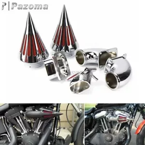Kit de filtro de aire de doble pico cromado para motocicleta Suzuki Boulevard M109R - Imagen 1 de 6