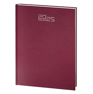 AGENDA Settimanale 2025 Bordeaux 17x24 ,ufficio,casa,lavoro,regalo - Foto 1 di 2