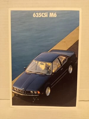 1987 BMW 635CSi M6 6-Series 30-page Original Car Sales Brochure Catalog 1988 - Image 1 of 4