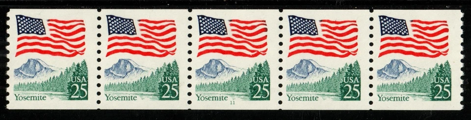 Scott 2280 25¢ Flag Over Yosemite P#11  MNH Free shipping in the USA - Image 1 of 1