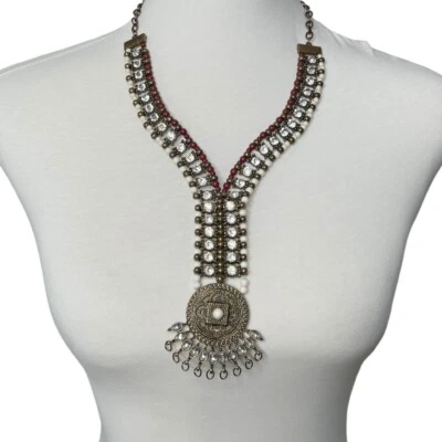 Moda Bohemio Tribal Cuentas Largas Joyería Cristal Collar Para Mujer Regalo Foto 1 de 4