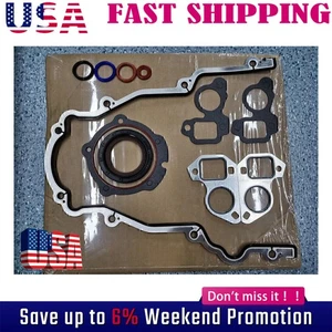 Timing Chain Cover W/Water Pump Gaskets & Main Seal For GM LS1 4.8L 5.3L 5.7L - Picture 1 of 12