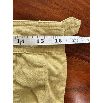 Falda midi plisada verde pálido de lino Grace Elements talla 8 Foto 1 de 4