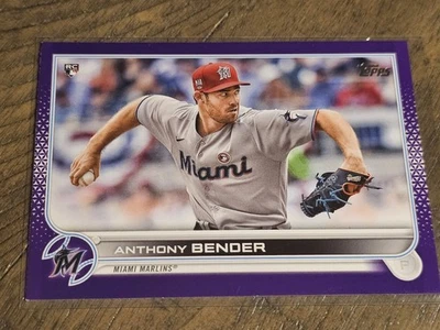 2022 Topps #160 Anthony Bender RC Meijer Purple Nmmt - Image 1 of 3
