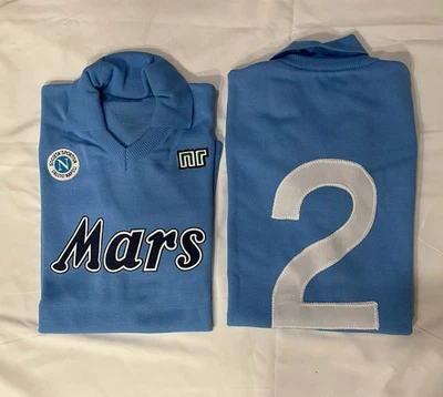 Camiseta Ciro Ferrara N°2 NAPOLI MARS 1989/90 Lanetta Acrílico Vintage Fútbol - Imagen 1 de 4