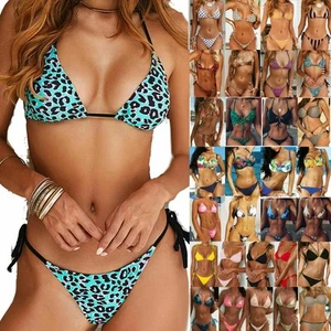 Bikini donna sexy push up set costume da bagno imbottito costume da bagno nuoto. - Foto 1 di 19
