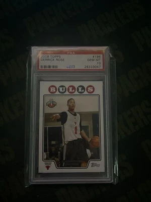 2008-09 Topps Derrick Rose ROOKIE PSA 10 GEM MINT #196 - Image 1 of 2