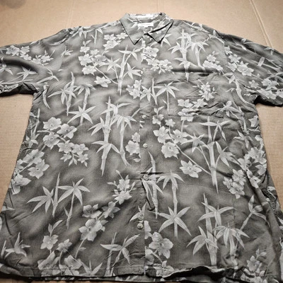 Camisa Hawaiana Pierre Cardin Bambú y Jazmín Para Hombre Grande 100% Rayón  Foto 1 de 4