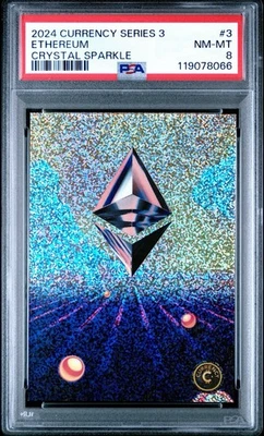 Cardsmiths Currency Series 3 - Ethereum #3 Crystal Sparkle PSA 8 - Image 1 of 2