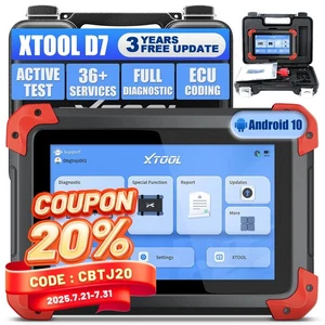 2025 XTOOL D7 OBD2 Full System Diagnostic Scanner Bidirectional Tool Key Coding - Picture 1 of 17